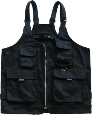 MYCENSE Outdoor Camping Vest Barbecue Apron Sleeveless Can Be Used as Handbag Storage Bag Apron Grill Apron for Backyard