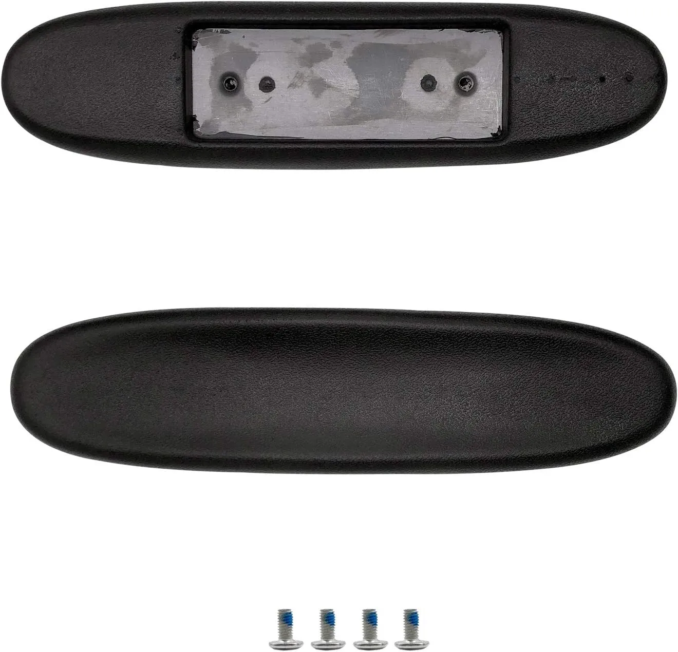MYFUNSHOP Gaming Chair Replacement Armrest Arm Pads Universal Soft PU Office Chair Replacement Parts(1 Pair) Black