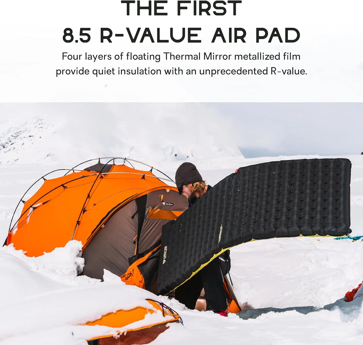 NEMO Equipment Tensor Extreme Conditions Sleeping Pad - Regular (72"x20") - Black/Birch Bud/Citron
