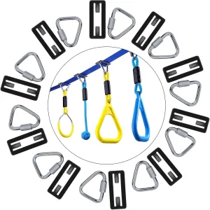 Ninja Warrior Obstacle Course Accessories New Upgraded Buckle for 2” Width Slackline No Tearing Slackline，Quick Buckle – No More Threading，Install in Seconds – Anywhere on The Line