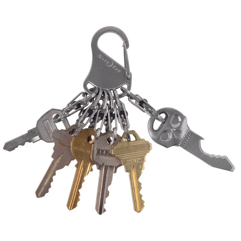 Nite Ize KeyRack Locker 2 in. D Stainless Steel Silver Carabiner Key Holder