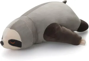 Niuniu Daddy 18” Sloth Stuffed Animal Not Weighted - Cute Large Sloth Lying Plushies, Kawaii Sloth Toy Plush, Squishy Soft Hugging Body Pillow, Gifts for Girls Boys Birthday Christmas Party