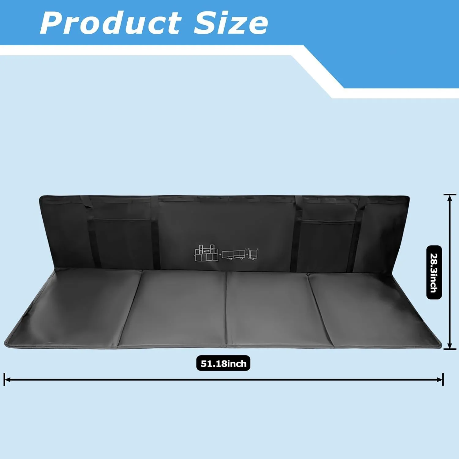 Non-Inflatable Folding Mattress for Truck SUV &Tesla Model Y/3, Car Back Seat Extender, Portable SUV Mattress, Car Camping Travel Mattress for Sleeping