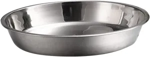 Non-Magnetic Stainless Steel Plate 28cm Diameter Round Plate for Baking Serving Camping Compact