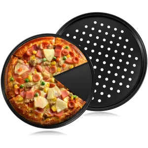 Non Stick Deep Dish Crust Pizza Pan Set