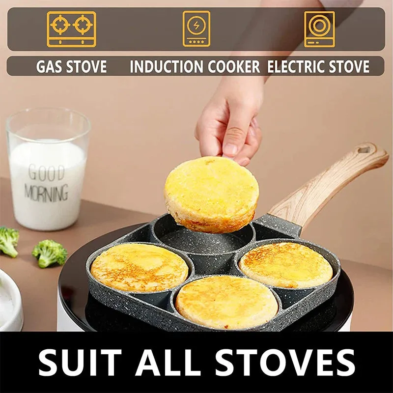 Nonstick 4-Hole Omelet Pan