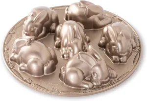 Nordic Ware Baby Bunny Cakelet, 4.5 Cup Capacity, Toffee