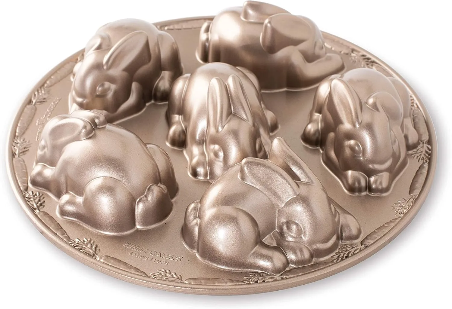 Nordic Ware Baby Bunny Cakelet, 4.5 Cup Capacity, Toffee
