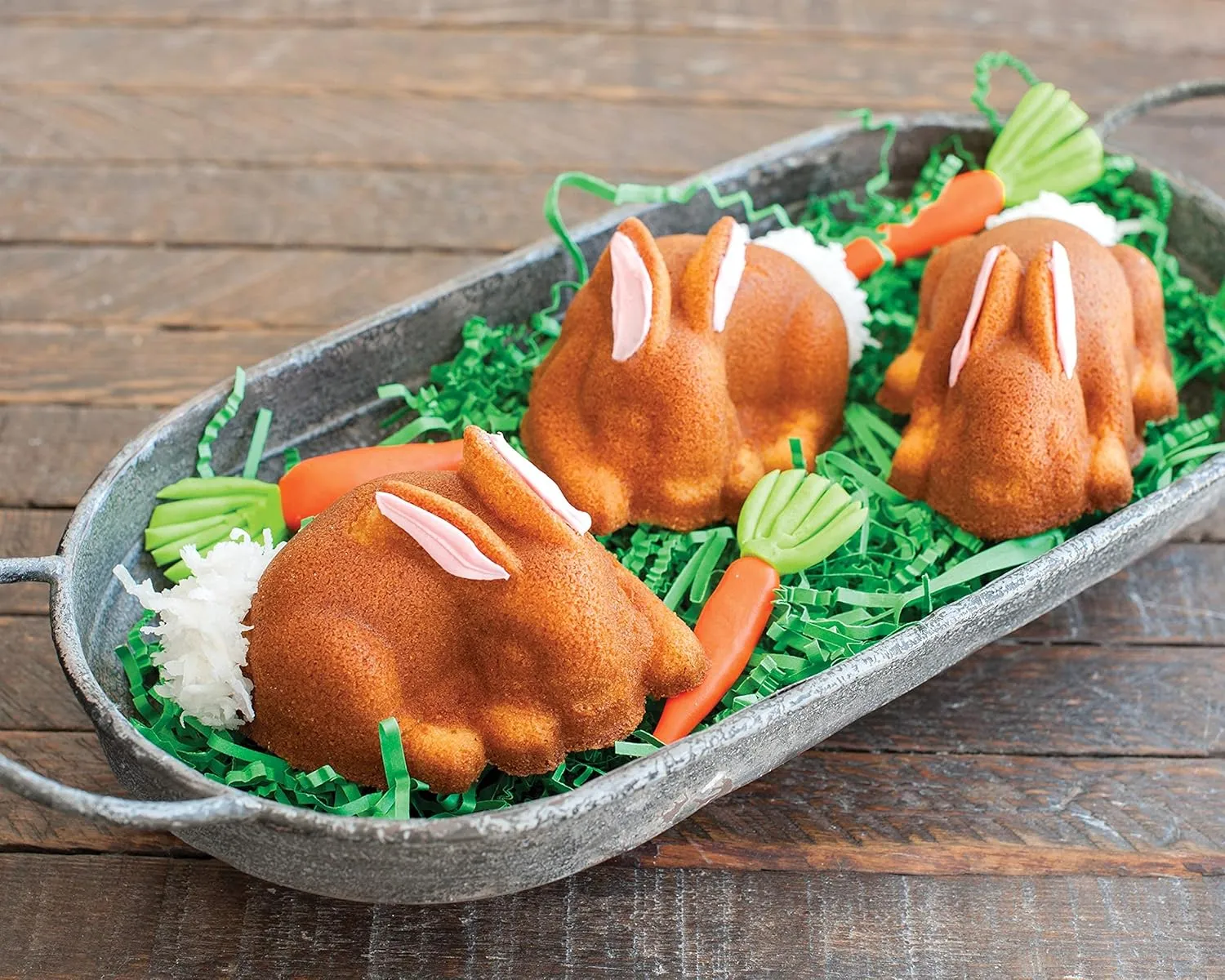 Nordic Ware Baby Bunny Cakelet, 4.5 Cup Capacity, Toffee