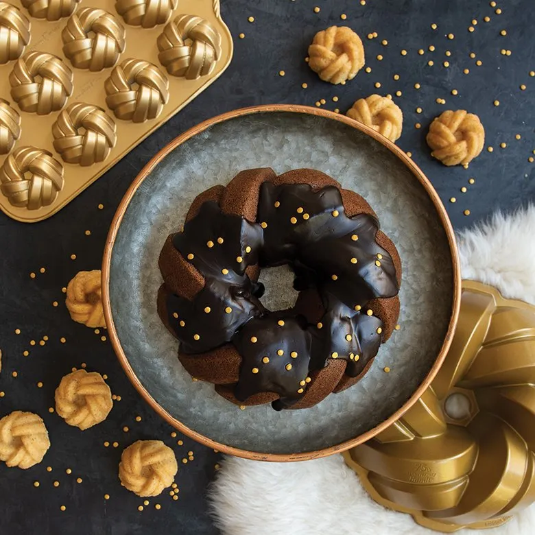 Nordicware Gold Braided Bundt Pan 12cup 1pc
