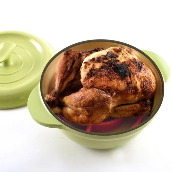 Norpro Round Nonstick Silicone Roast Rack / Trivet - Healthy Cooking & Roasting
