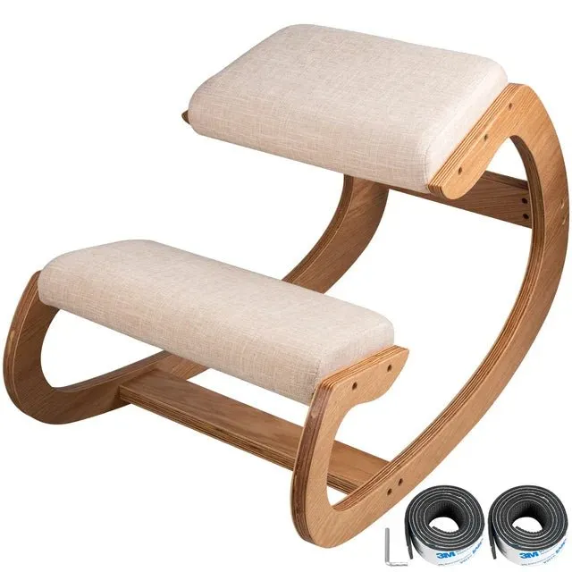 Office Ergonomic Wooden Kneeling Chair