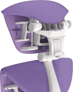 OFFICE LOGIX SHOP Embody Headrest Compatible with Herman Miller Embody Chair (Amethyst Fabric/White Frame)