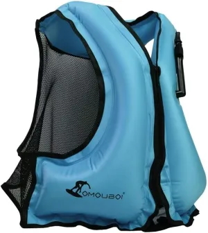 OMOUBOI Inflatable Snorkel Vest Kayak Swim Vest for Adults Snorkel Vests Inflatable Buoyancy Jacket Portable Diving Jackets Swimming Vests for Snorkeling Water Sports Beginner Adults-Only (96-220 lbs)