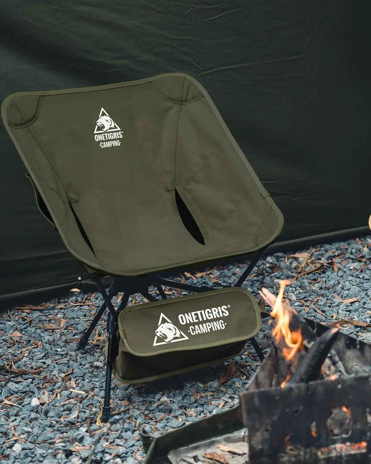 OneTigris 2 Pack Tigerblade Camping Chair, Lightweight Folding Backpacking Hiking, Compact Portable 330 lbs Capacity