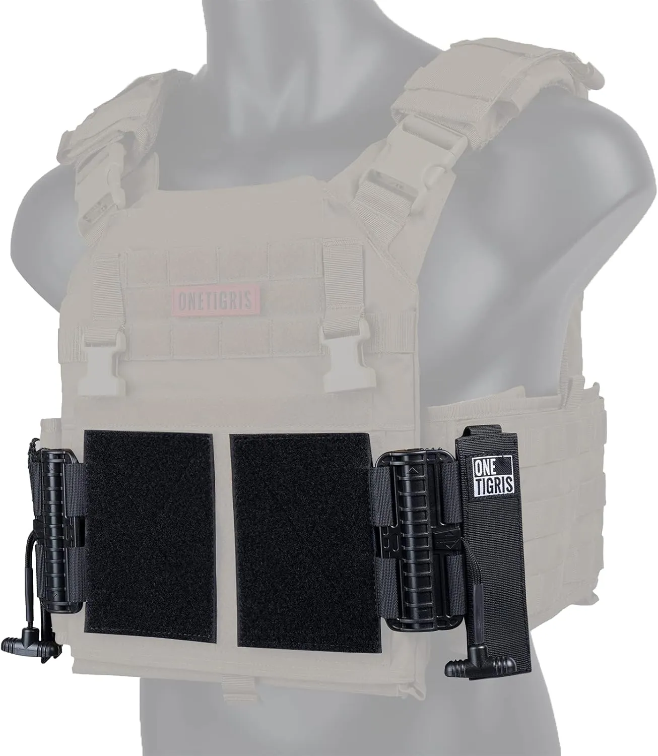 OneTigris MOLLE Quick Release Adapters for Plate Carrier, Cummerbund Quick Disconnect Buckles Tactical Vest Accessories