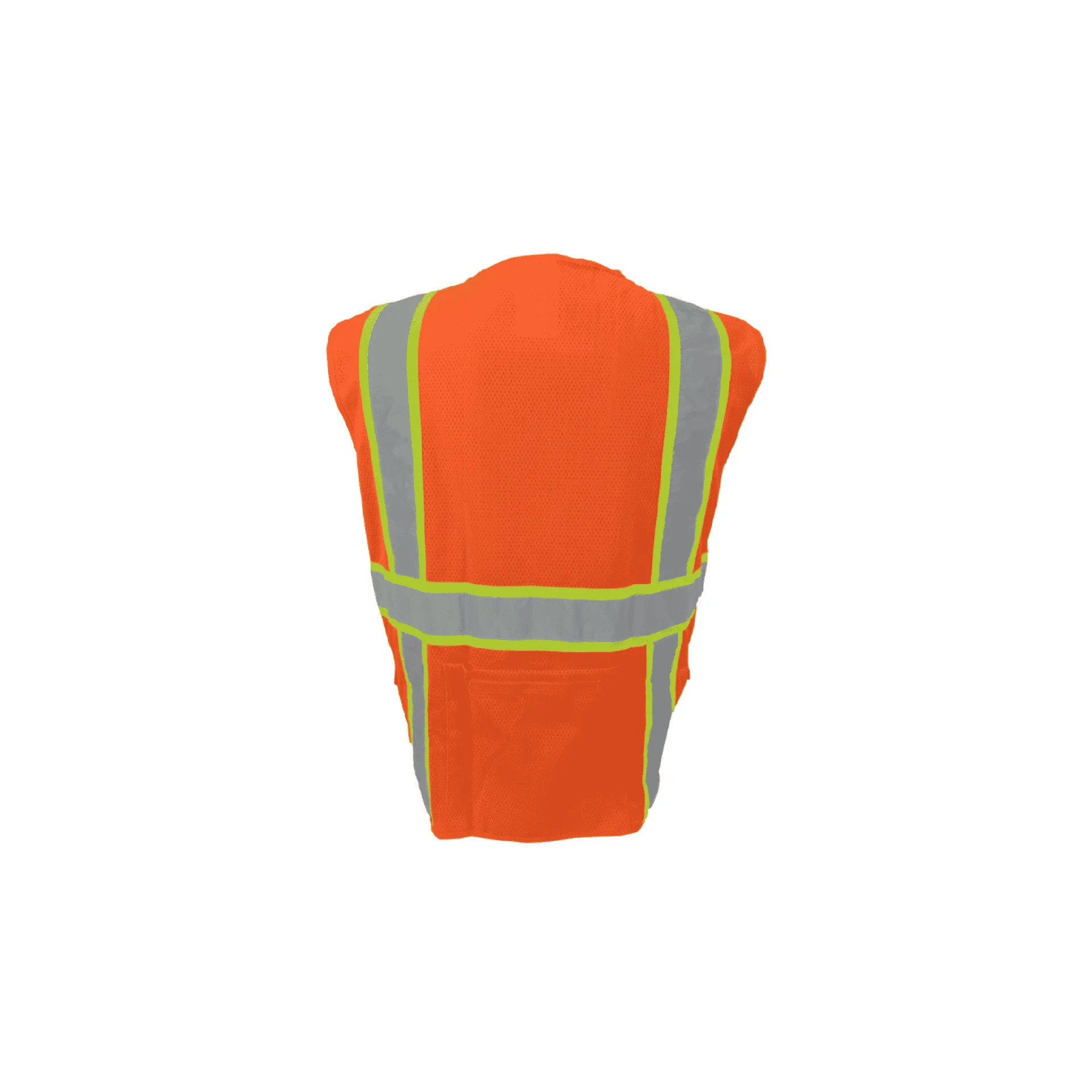Orange Class 2 Flame Retardant Surveyor Vest with Zipper Front