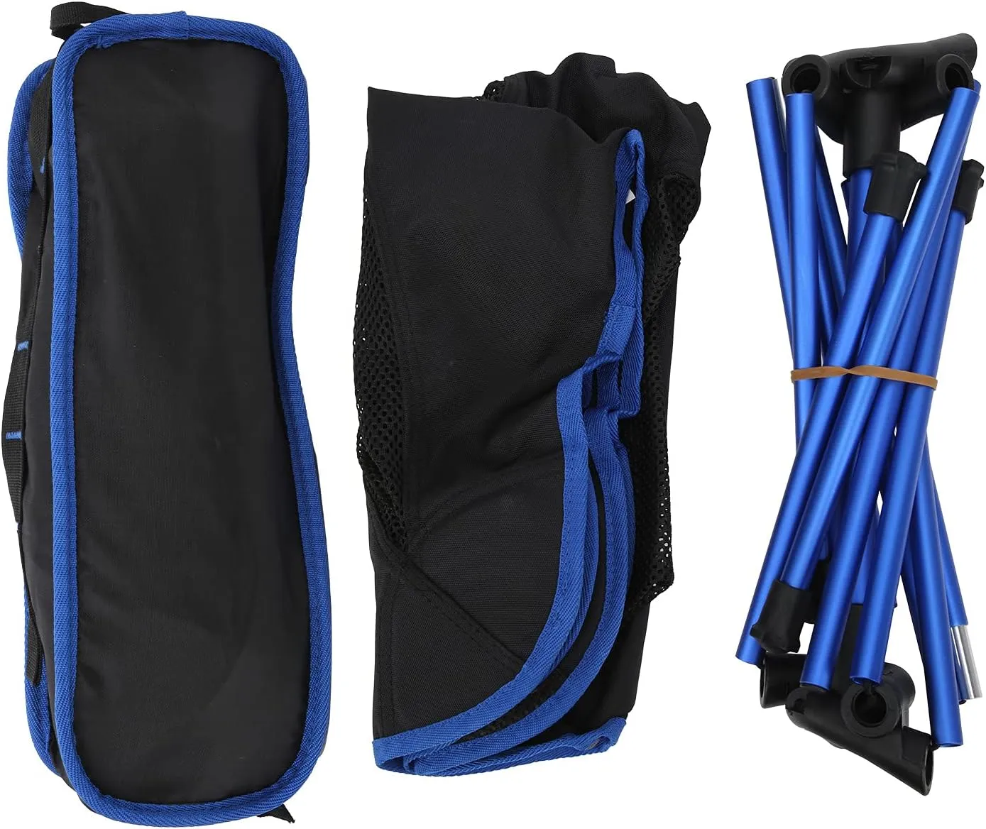 Outdoor Chair Portable Folding Ultra Light Aluminum Fishing Chair for Camping BBQ Picnic Royal Blue 150KG Load Bearing