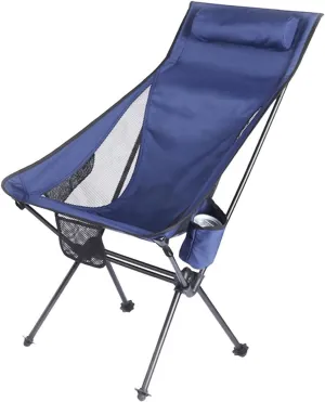 Outdoor Folding Camping Chair, Lightweight Portable Chair with Pockets, Quick Setup Fishing, Picnic, and Festival(White,Withoutpockets)