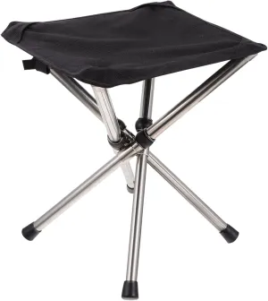 Outdoor Folding Chair Telescopic Folding Stool Portable Stainless Steel Camping Stool for Hiking Fishing Traveling