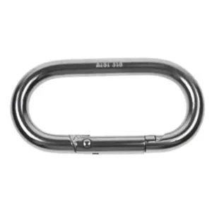 Oval Snap Hook Carabiner SS T316 - 4" Length