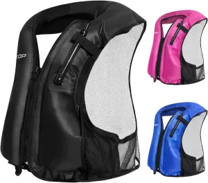 Owntop Inflatable Snorkel Vest for Adult Snorkeling Vests for Men Women Water Sport Swim Vest for Snorkeling, Kayaking, Swimming, Paddleboarding, Portable Swim Jacket with Pockets