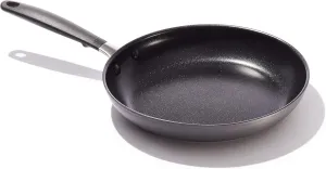 OXO Good Grips 10" Frying Pan Skillet, 3-Layered German Engineered Nonstick Coating, Stainless Steel Handle with Nonslip Silicone, Black