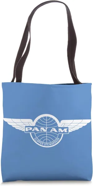 Pan Am Clipper Stewardess White Print Tote Bag