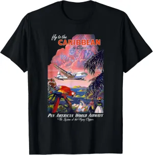 Pan Am Fly to the Caribbean Vintage T-Shirt T-Shirt