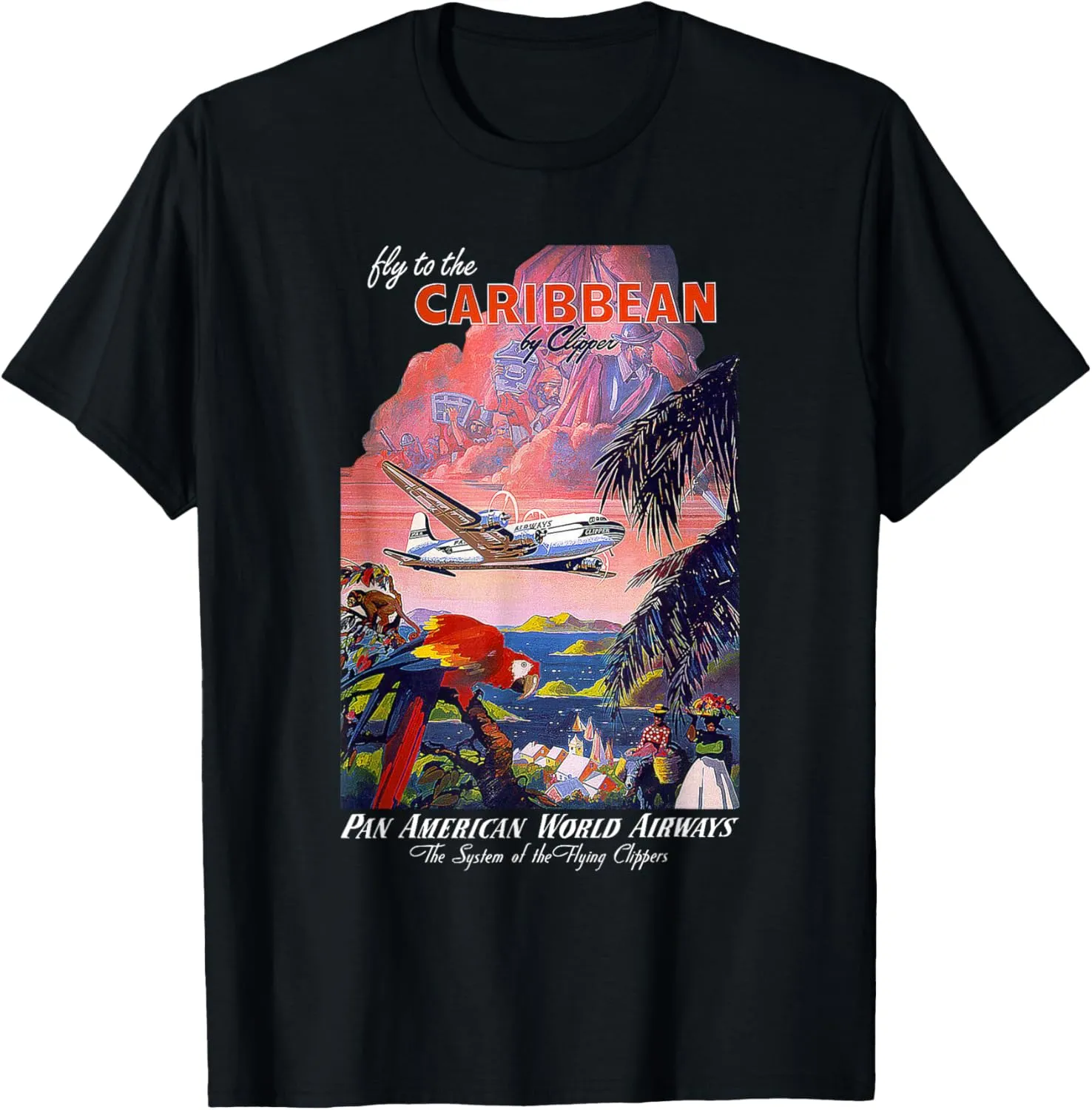 Pan Am Fly to the Caribbean Vintage T-Shirt T-Shirt
