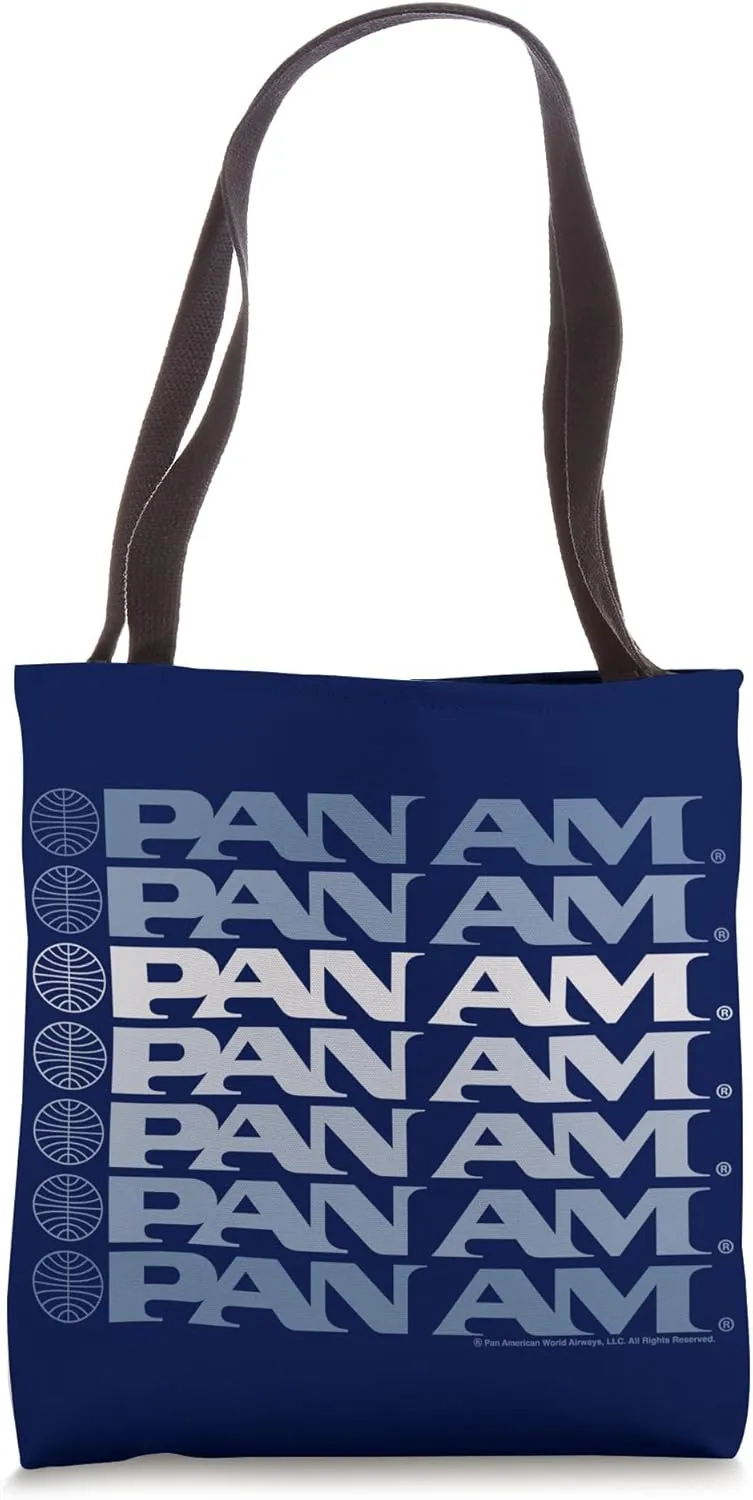 Pan Am Light Blue Gradient Cascade Tote Bag