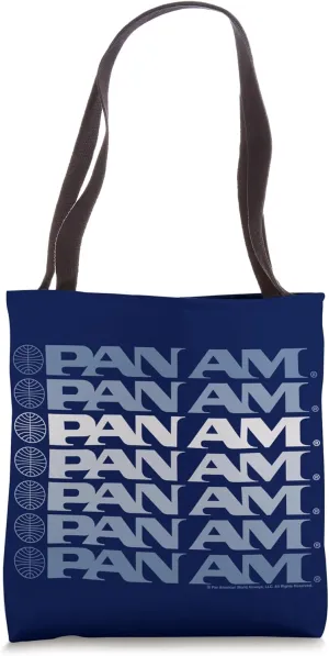 Pan Am Light Blue Gradient Cascade Tote Bag