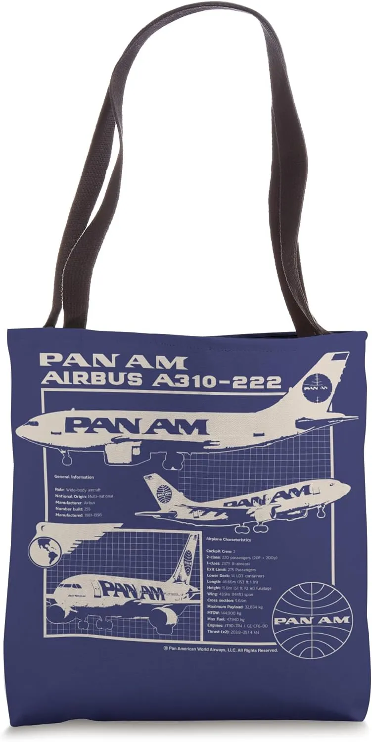 Pan Am Plane General Information Tote Bag