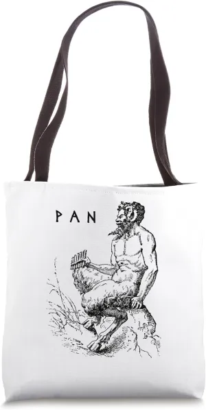Pan Ancient Greek Mythology God Tote Bag