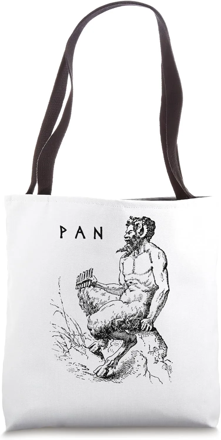 Pan Ancient Greek Mythology God Tote Bag