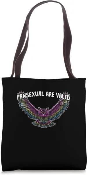 Pansexuals Are Valid Pan LGBTQ Nonbinary Pride Tote Bag