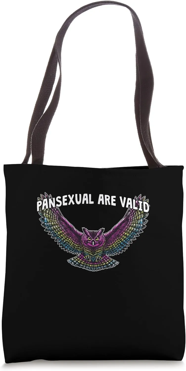 Pansexuals Are Valid Pan LGBTQ Nonbinary Pride Tote Bag