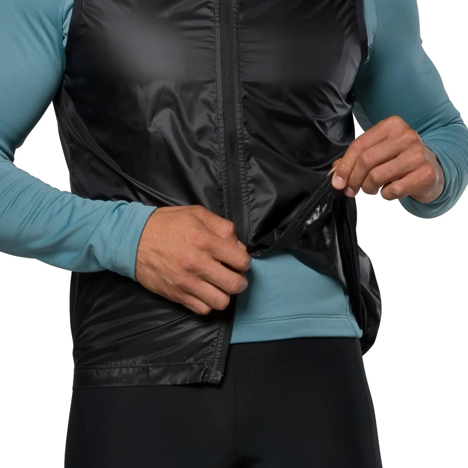 PEARL IZUMI Men's Attack Barrier Vest, Form Fitting Cycling Vest With Water Repellent Treatment & Reflective Elements