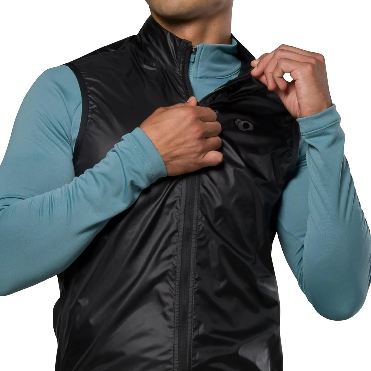 PEARL IZUMI Men's Attack Barrier Vest, Form Fitting Cycling Vest With Water Repellent Treatment & Reflective Elements