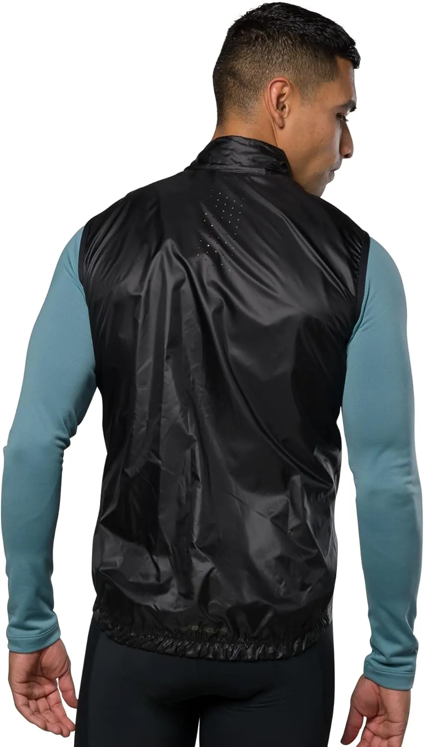 PEARL IZUMI Men's Attack Barrier Vest, Form Fitting Cycling Vest With Water Repellent Treatment & Reflective Elements