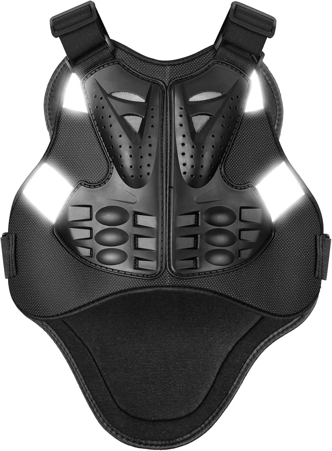 PELLOR Motorcycle Armor Vest Chest Back, Motocross Body Guard Vest Skiing Riding Skating Anti-Fall Vest Protective Gear