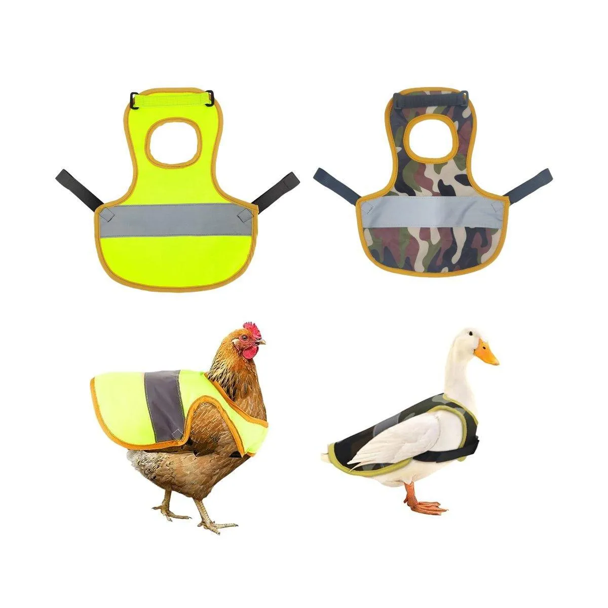 Pet Clothes Chicken Vest Duck Goose Clothing for Small Animals Winter Wear