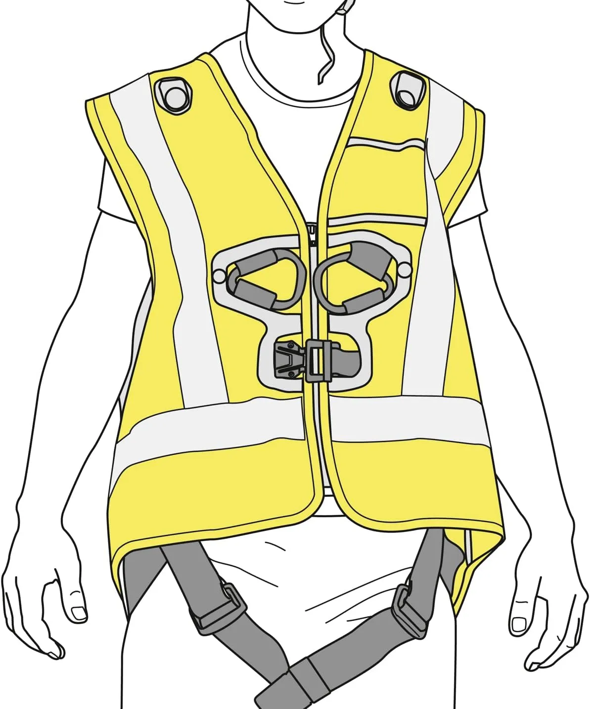 PETZL, High Visibility Vest for Newton Harnesses