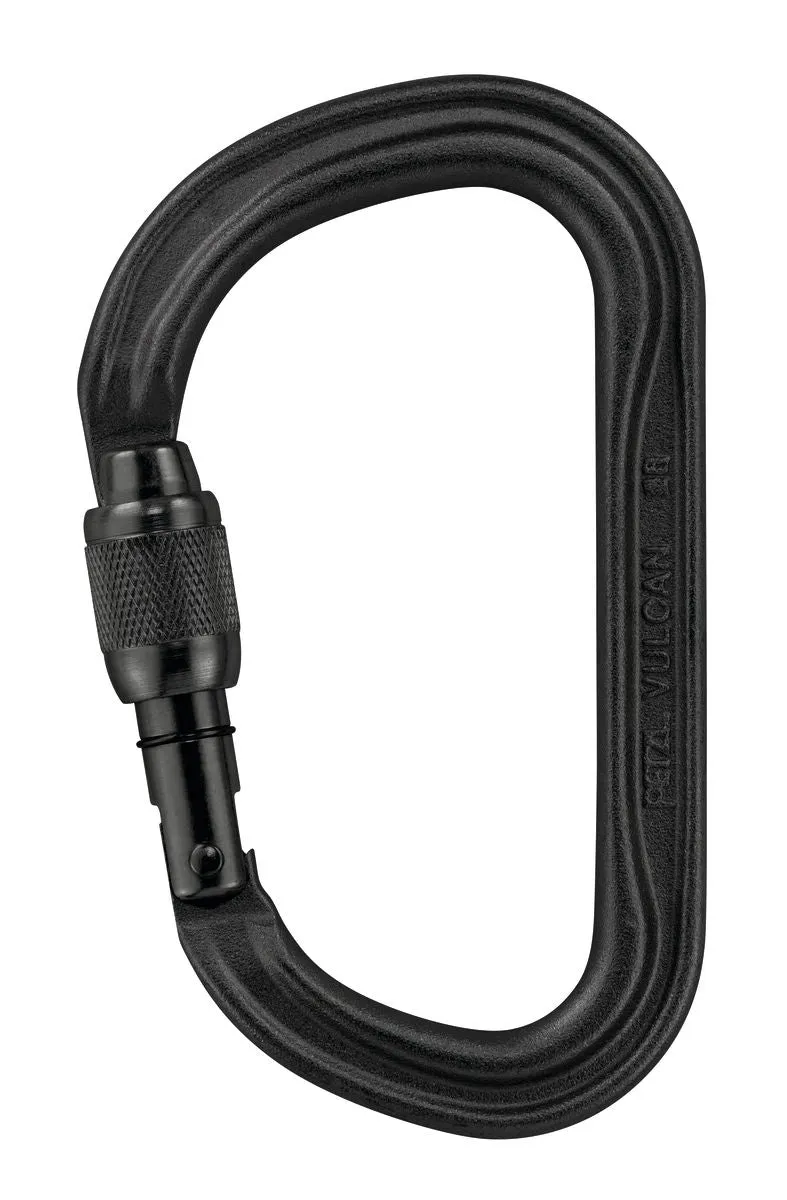 Petzl Vulcan STEEL Screw-Lock Asymmetrical Carabiner