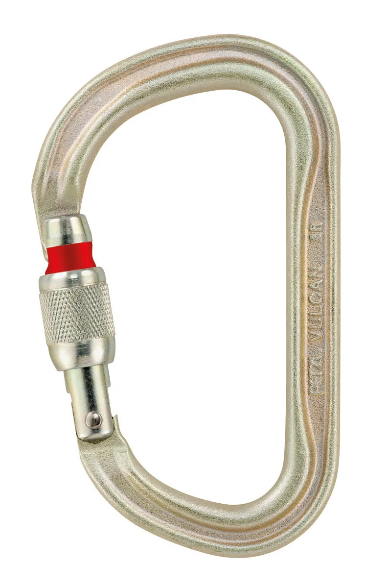 Petzl Vulcan STEEL Screw-Lock Asymmetrical Carabiner