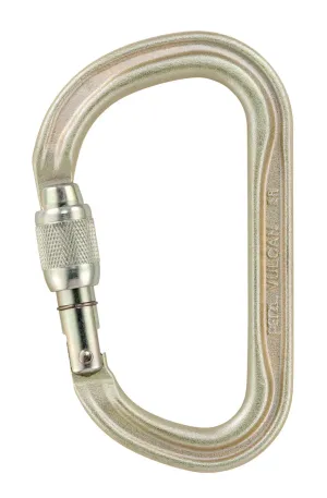 Petzl Vulcan STEEL Screw-Lock Asymmetrical Carabiner