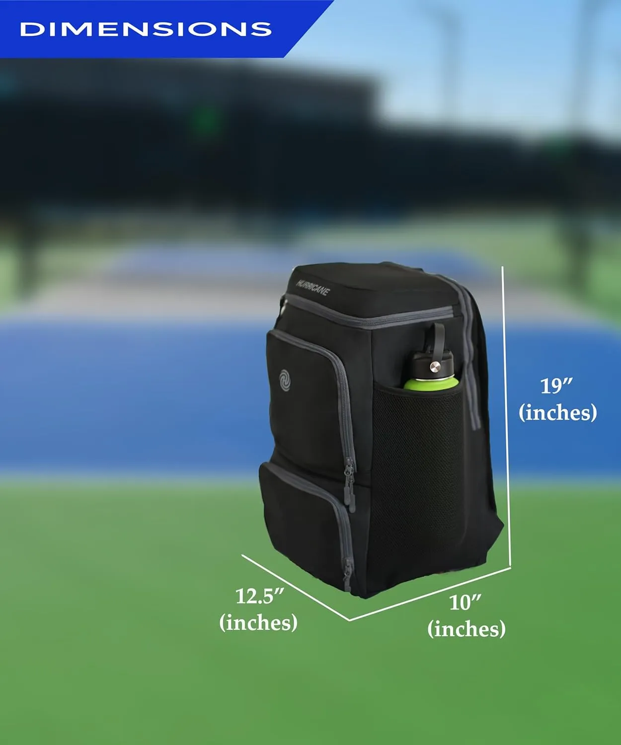 Pickleball Bag, Large Pickleball Backpack, spacious design with paddle storage, shoe compartment, thermal pocket, water bottle holder, fence hook. Ideal for all your pickleball gear