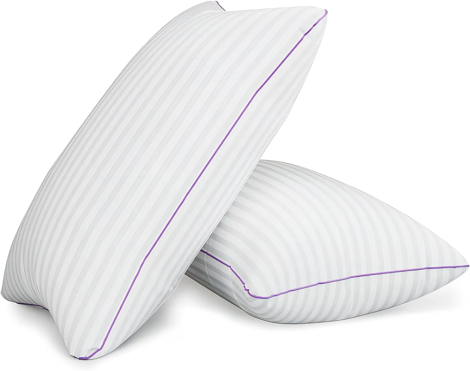 Pillows King Size Set of 2,Breathable Hotel Collection Bed Pillows for Sleeping Medium Firm Down Alternative Microfiber Filled,20 x 36 Inches