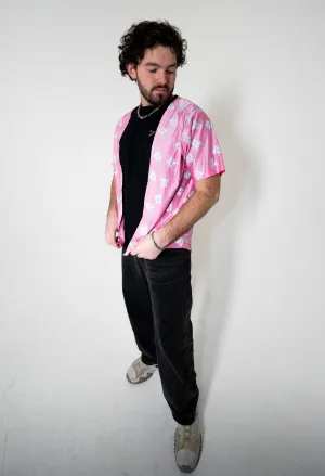Pink Skulls - Short Sleeved Vest