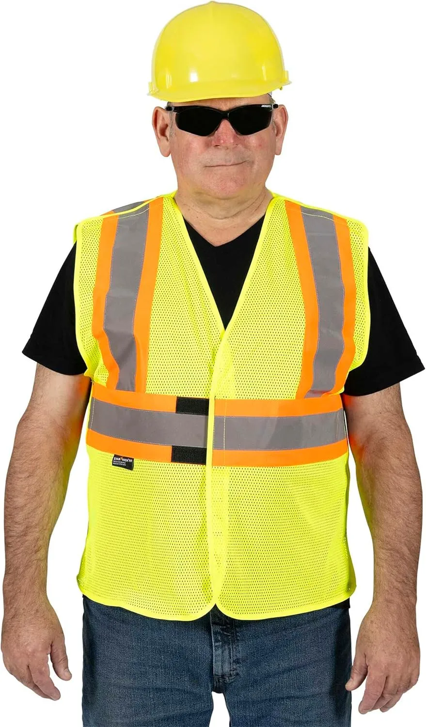 Pioneer Hi Vis Flame Resistant Vest For Men and Women - Self-Extinguishing FR Mesh - Reflective Tape - Class 2